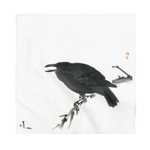 幸野楳嶺のカラス Bandana