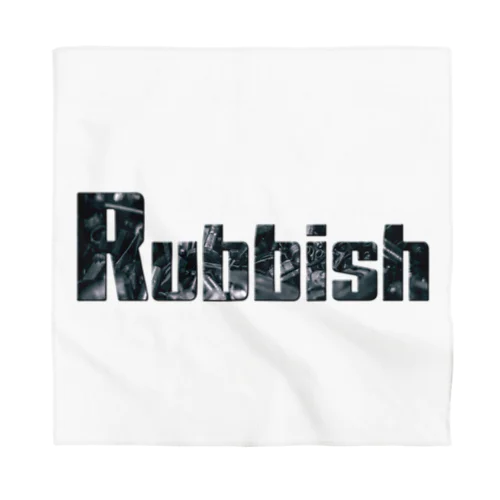 Rubbish ロゴ バンダナ