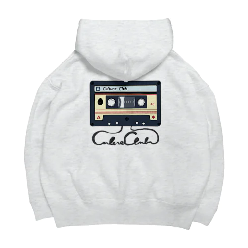 [ Culture Club ] CASSETTE TAPE OVERSIZED FOODIE① Big Hoodie