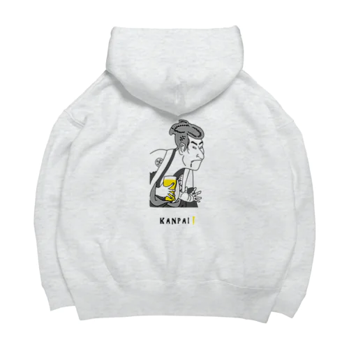 名画 × BEER（写楽）黒線画 Big Hoodie