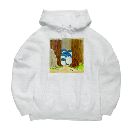 我々がフェアリーペンギンを見ている時、フェアリーペンギンもまた我々を見ているのだ(セピア) Big Hoodie