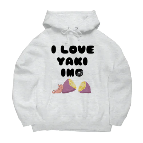 I LOVE YAKIIMO（レッド） Big Hoodie