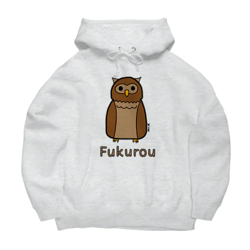 Fukurou (フクロウ) 色デザイン ビッグシルエットパーカー