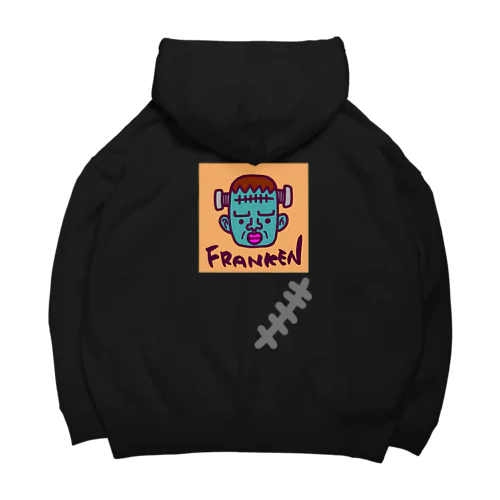 【バックプリント】ゆるフランケン (縫い目付き) Big Hoodie