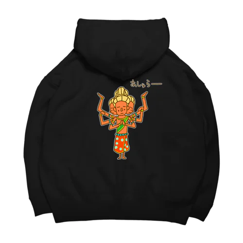 【バックプリント】画伯チックな阿修羅像 Big Hoodie