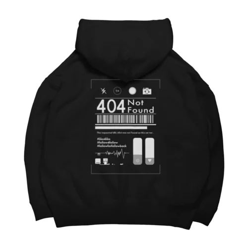 悩める若者白 Big Hoodie