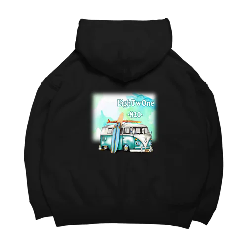 サーフプリントT Big Hoodie