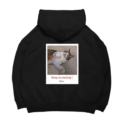 Keep on smiling！ Big Hoodie