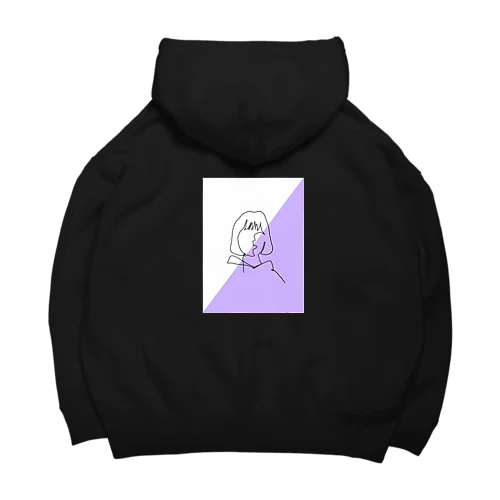 girl_purple Big Hoodie