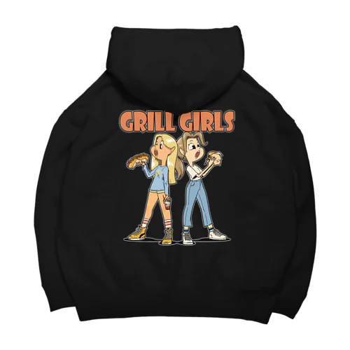 "grill girls" ビッグシルエットパーカー