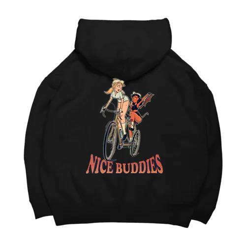 "NICE BUDDIES" ビッグシルエットパーカー