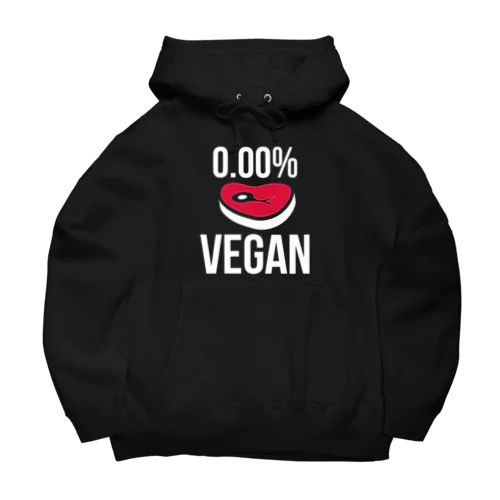 0.00%VEGAN（カラーロゴ・白文字） ビッグシルエットパーカー