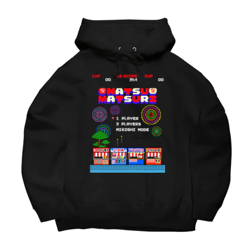 レトロゲーム風な夏祭り Big Hoodie