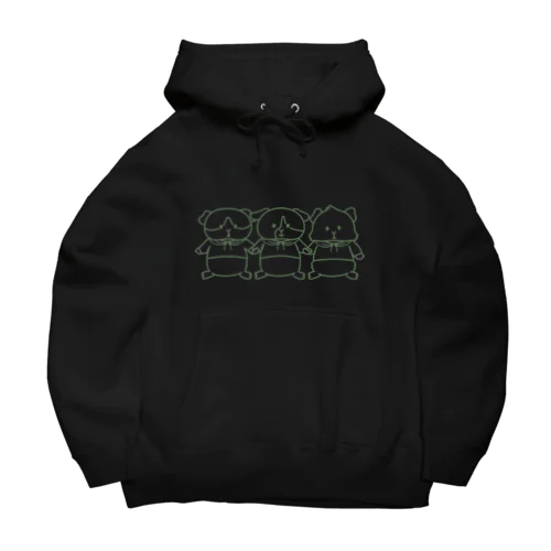 ３ぴきのねずみ（クールなグリーン） Big Hoodie