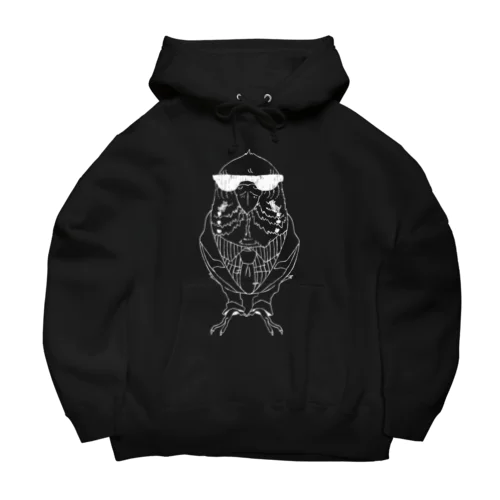 サングラスをかけたインコ。 Big Hoodie