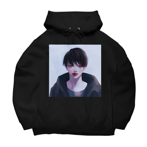 唇噛んだくん Big Hoodie