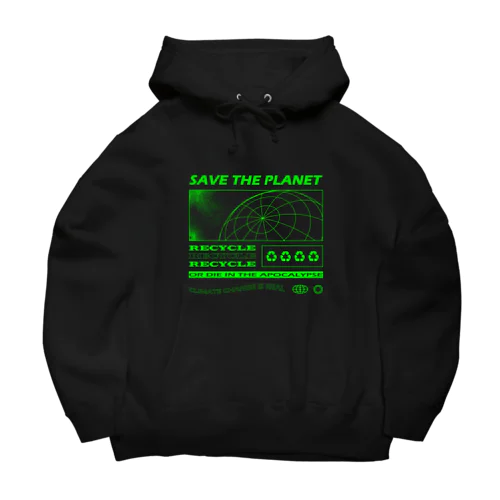 SAVE THE PLANET ビッグシルエットパーカー