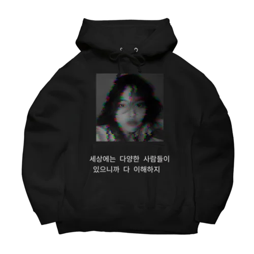 1min_alaina_blackパーカー Big Hoodie