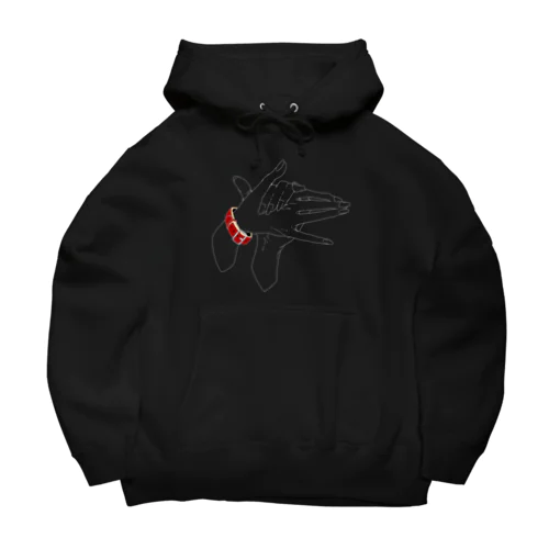 犬/白 Big Hoodie