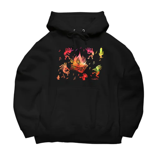 ココペリ　焚火 Big Hoodie