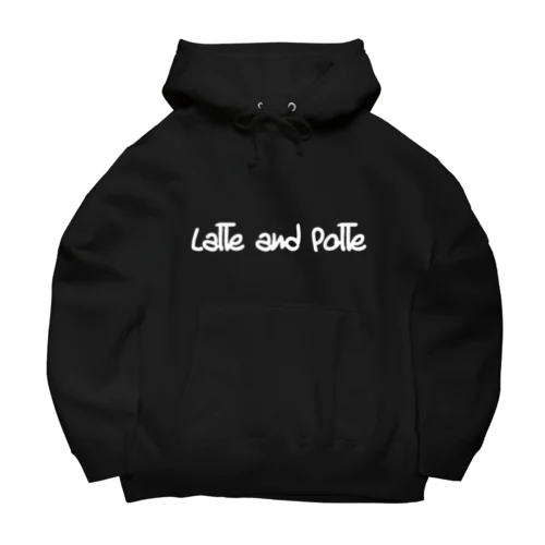 【ビッグシルエットパーカー】シンプルでおしゃれなロゴ入り英文白文字【パーカー】 Big Hoodie