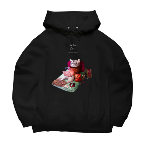 インドア派のネコ Big Hoodie