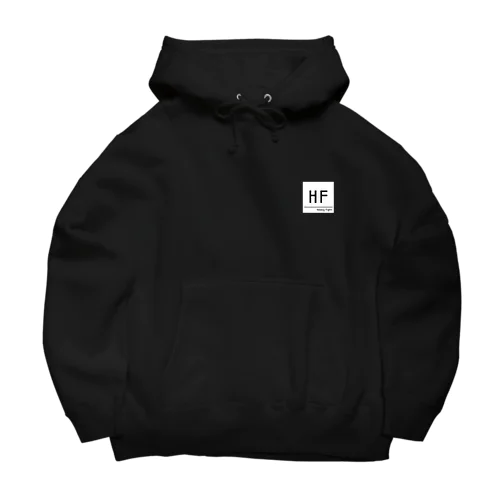 HF スクエアロゴ　ホワイト Big Hoodie