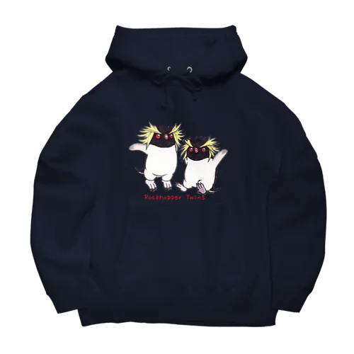 ふたごのイワトビペンギン(キタ) Big Hoodie