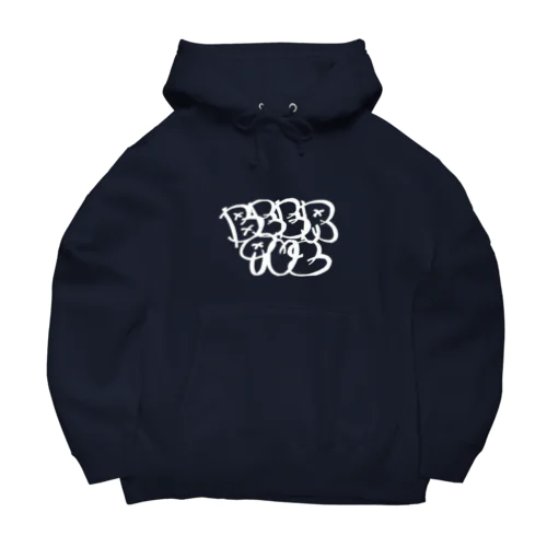 Beerquz tagging白 Big Hoodie