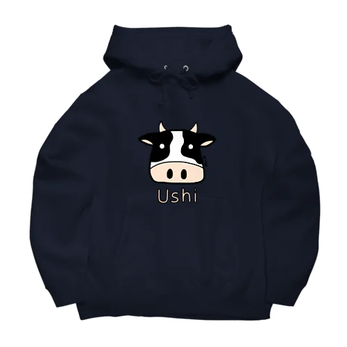 Ushi (牛) 色デザイン Big Hoodie