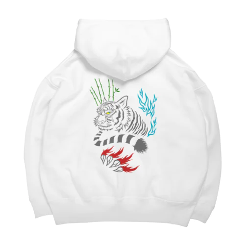 【バックプリント】白虎を中華風で Big Hoodie