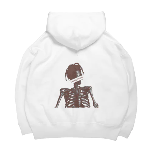 Logo(BROWN) Back print Big Hoodie|Travis Scott skeleton Big Hoodie