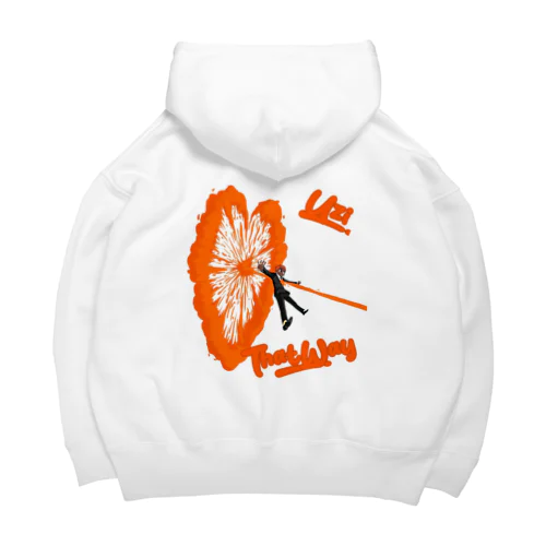 Logo(ORANGE) Back print Big Hoodie |Lil Uzi Vert “That Way” text Big Hoodie