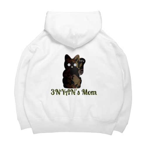 ねこ  3Nyan's Mom ロゴ Big Hoodie