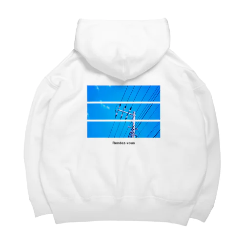 Rendez-vous （white） Big Hoodie