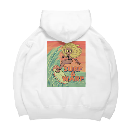 "SURF & WARP" Big Hoodie