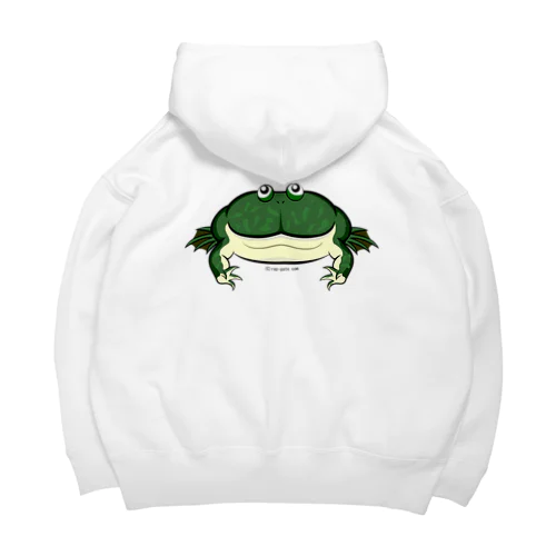 バジェットガエルバックプリント Big Hoodie