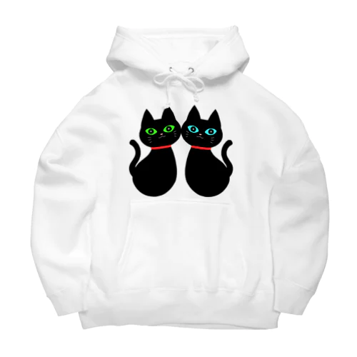 双子の黒猫 Big Hoodie