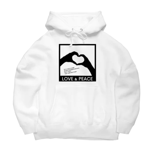 LOVE and PEACE Big Hoodie