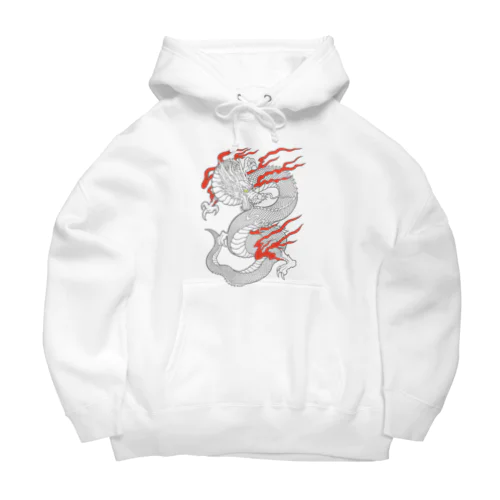 白龍 (線画) Big Hoodie