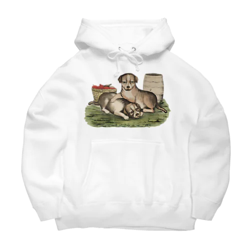 ２匹の犬 Big Hoodie