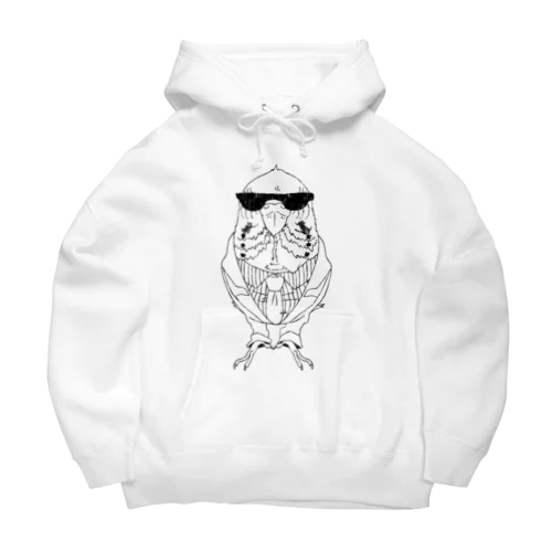 サングラスをかけたインコ。 Big Hoodie