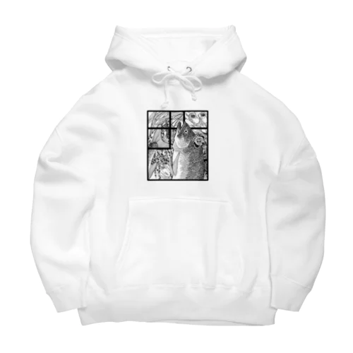 縁起物サケパーカー Big Hoodie