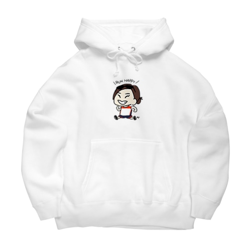 RUN HAPPYビッグシルエットパーカー Big Hoodie