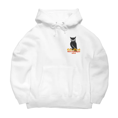 Cool&Owlビッグシルエットパーカー C　白 Big Hoodie