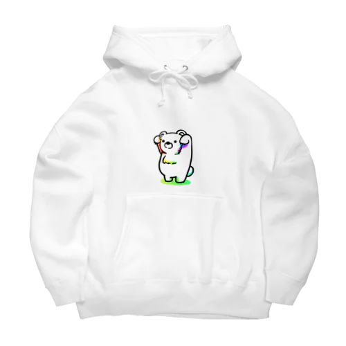 虹色なしろくま君 Big Hoodie