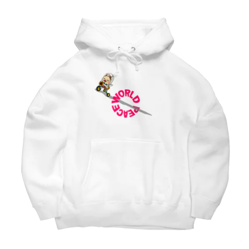 世界平和だよ！さげみちゃん（円形文字） Big Hoodie