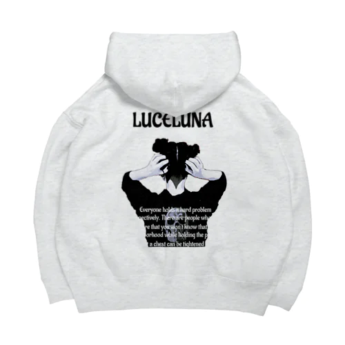 LUCELUNA ビッグシルエットパーカー