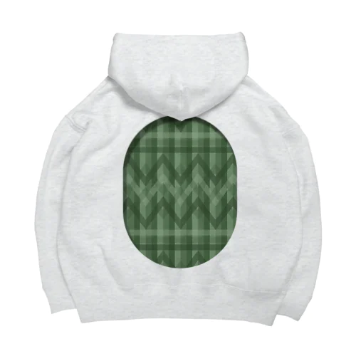 zigzag_window_green Big Hoodie