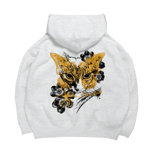 猫蛾柄🦋黒 Big Hoodie